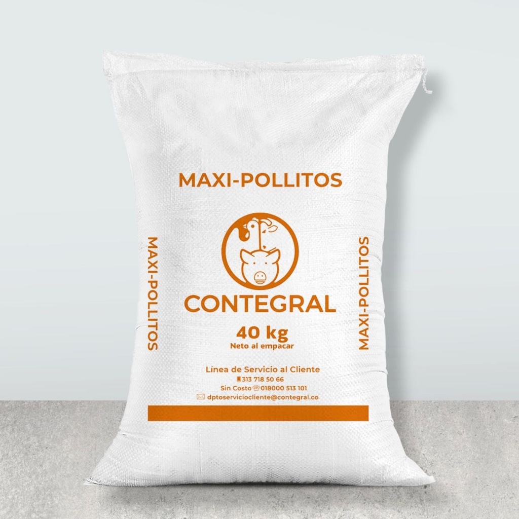 Maxi Pollitos 40 KILOS